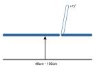14981 - Therapy table Bobath 105 cm avec dossier électrique